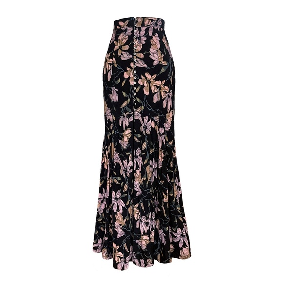 Free People Smooth Sailing Maxi Skirt- Onyx Combo - Picture 1 of 6